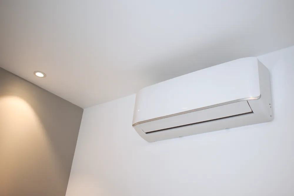 Perfect Timing Heating & Cooling ductless mini split system installed in a home for efficient year-round heating and cooling comfort